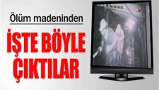Soma Maden Ocağındaki İşçilerin Çıkışı Güvenlik Kamerasında