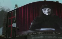V's Announcement — Great Scene From V For Vendetta