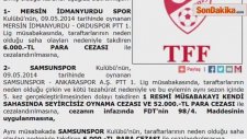 Samsunspor-Mersin İdmanyurdu Maçı Tarihe Geçecek