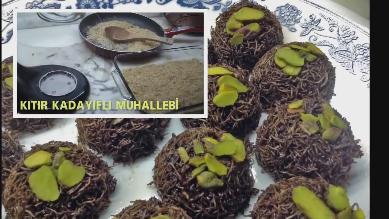 Çikolatalı Kadayıf Topları Çikolatalı Kadayıf Topları