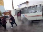 Rusya'da Otobüste Sıcak Su Paniği