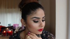 kırmızı halı makyajı || klasik kırmızı ruj ve eyeliner