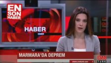 Depreme Canlı Yayında Yakalandı