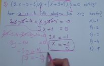1. DERECEDEN DENKLEMLER SORU ÇÖZÜMÜ - Şenol Hoca