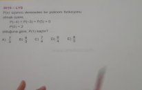 ÇIKMIŞ POLİNOMLAR - Şenol Hoca