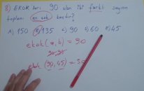 EBOB EKOK SORU ÇÖZÜMÜ - Şenol Hoca