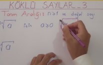 KÖKLÜ SAYILAR 3 - Şenol hoca