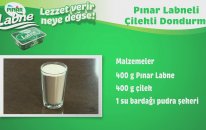 Pınar Labne'li Çilekli Dondurma