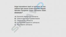 SINAVO - Coğrafya -Ekonomiye Yön Veren Güç Doğal Kaynaklar
