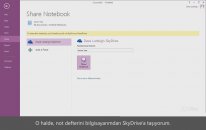 OneNote 2013 Sürümüne Geçme - Notları Paylaşma