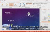 PowerPoint 2013'te Hareket Yollarını Tasarlama - Yollar ve Efektler
