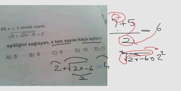 Matematikten Sorum Var Karekok Sorusu Izlesene Com