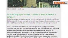 Mesut Bakkal, 1 Yıl Daha Torku Konyaspor'da