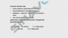SINAVO - TARİH - Tanzimat Fermanı