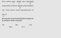 SINAVO - Türkçe - Divan Edebiyatı