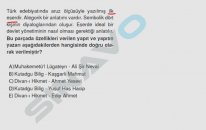 SINAVO - Türkçe - Kutadgu Bilig