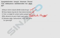 SINAVO - Türkçe - Sözlü Dönem
