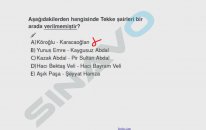 SINAVO - Türkçe - Tasavvuf Edebiyatı