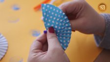 Cupcake Kağıdından Şemsiye