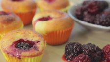 Böğürtlenli Cupcake Tarifi