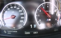 New BMW M5 at the test track. 2011.