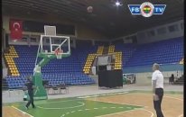 Eljko Obradovi ve Fenerbahçe Ülker Teknik Heyeti Şut Yarışması