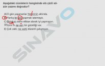 SINAVO - Türkçe - Birleşik Sözcüklerin Yazımı