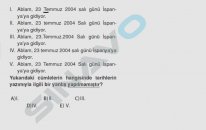 SINAVO - Türkçe - Gün ve Ay Adlarının Yazımı