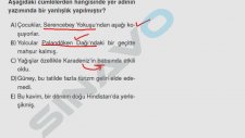 SINAVO - Türkçe - Yön Bildiren Sözcüklerin Yazımı