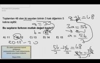 Dikey Geçiş Sınavı - 1 Soru 1 Yorum ( Bölüm 29)