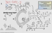 YGS 2012 Soru Çözümleri Matematik Soru 2