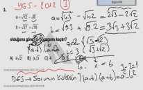 YGS 2012 Soru Çözümleri Matematik Soru 3