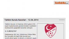 Tahkim Kurulu, Melo'nun Kınama Cezasını Onadı