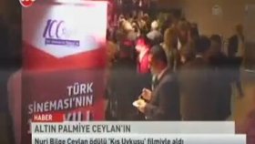 KIŞ UYKUSU FİLMİ ALTIN PALMİYE ÖDÜLÜNÜ KAZANDI. KÜLTÜR VE TURİZM BAKANI ÖMER ÇELİK DE TEBRİK ETTİ.