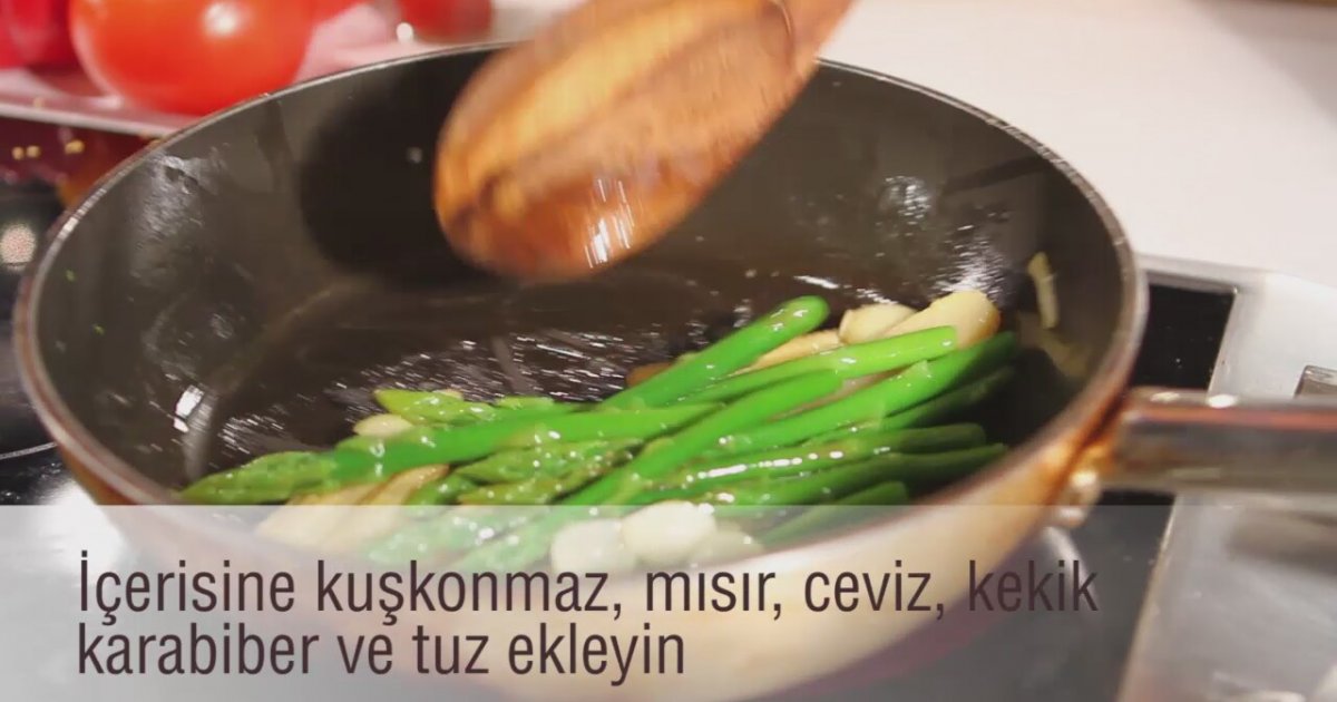 Kuşkonmazlı krep tarifi Kuşkonmazlı krep tarifi