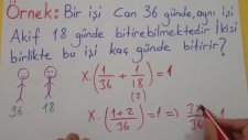 İşçi Havuz Problemleri 1 - Şenol Hoca