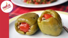 Zeytinyağlı Biber Dolması Tarifi - Nefis Yemek Tarifleri