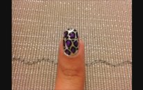 Nail Art - Morlu Metalik Leopar Tırnaklar