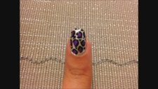 Nail Art - Morlu Metalik Leopar Tırnaklar