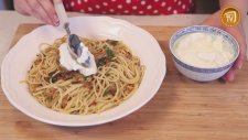 Karamelize Soğanlı Ve Yoğurtlu Spagetti Tarifi