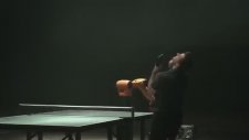 Bruce Lee Vs Robot Table Tennis ( Ping-pong)