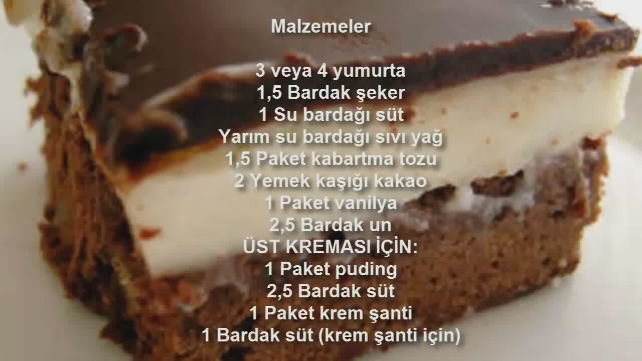 Pudingli Kek Tarifi Videosu Pudingli Kek Tarifi Videosu