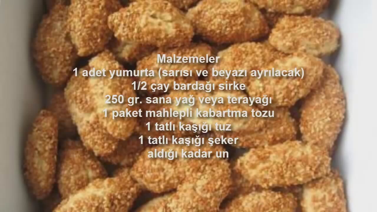 Susamlı kurabiye Tarifi Susamlı kurabiye Tarifi