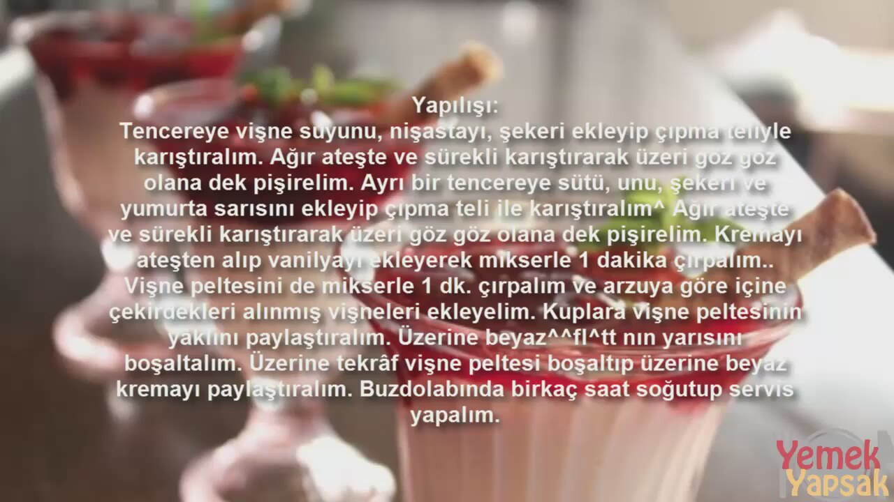 Vişneli Kup Tarifi Vişneli Kup Tarifi