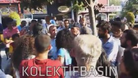 Pandomim Sanatçısına Yapılan Polis Müdahalesine Halk Müdahalesi