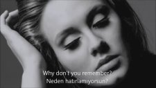 Adele - Don't You Remember Türkçe Altyazı (Turkish-English Sub)