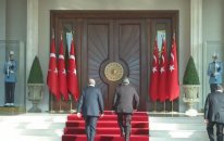 Cumhurbaşkanı Recep Tayyip Erdoğan ve eşi Emine Erdoğan'ı Karşılama Töreni