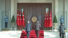 Cumhurbaşkanı Recep Tayyip Erdoğan ve eşi Emine Erdoğan'ı Karşılama Töreni