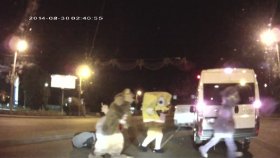 Trafikte Kavgaya Karışan Maskotlar