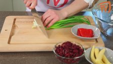 Meksika Fasulyeli Makarna Salatası Tarifi